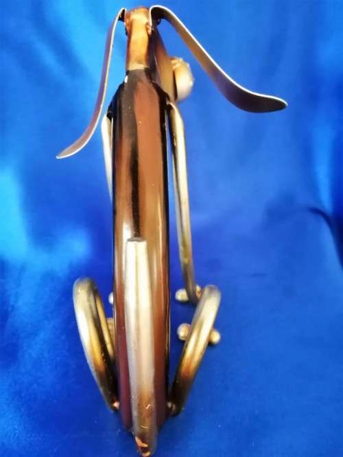 Quirky Metal Dog Figure #