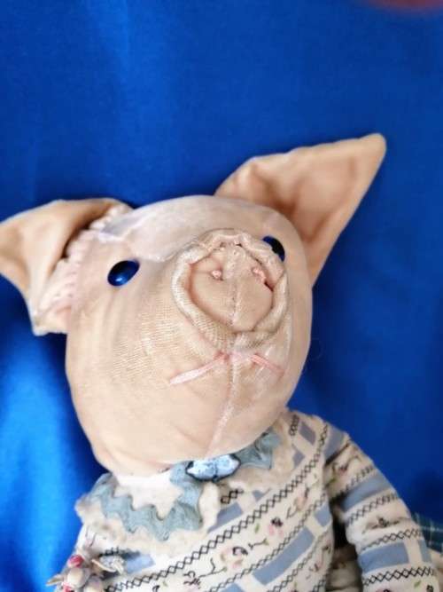 Hand Made Vintage Soft Pig #