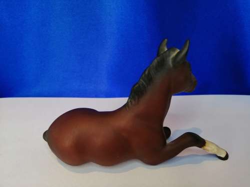 Beswick England Sitting Foal Matt Horse Figurine