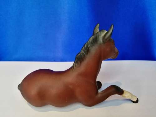 Beswick England Sitting Foal Matt Horse Figurine