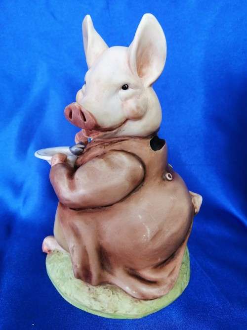 Beatrix Potter Pigling Bland Pig Money Box Frederick Warne Border Fine Arts 1994 *