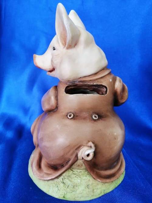 Beatrix Potter Pigling Bland Pig Money Box Frederick Warne Border Fine Arts 1994 *