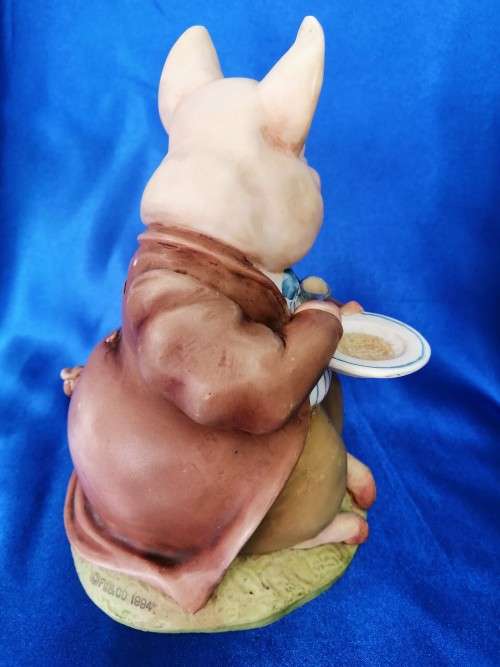 Beatrix Potter Pigling Bland Pig Money Box Frederick Warne Border Fine Arts 1994 *