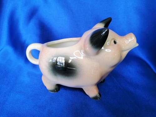 Vintage Ceramic Pig Milk Jug #
