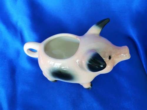 Vintage Ceramic Pig Milk Jug #