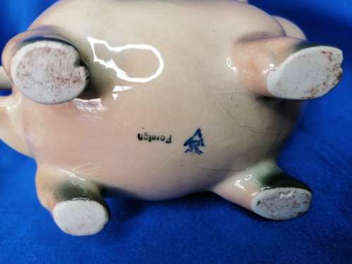 Vintage Ceramic Pig Milk Jug #