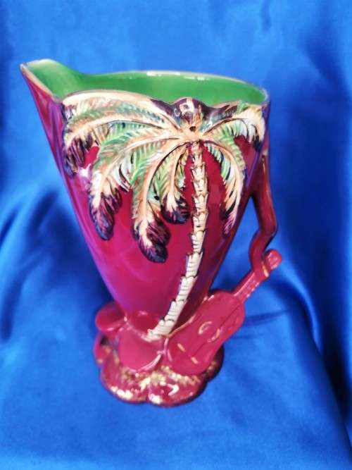 Beswick Hawaian Cocktai Jug with Palm Tree Guitar and Drums