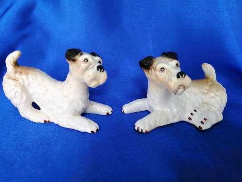 Vintage Porcelain Ceramic Scottish Terrier Scotty Dog Figurine #