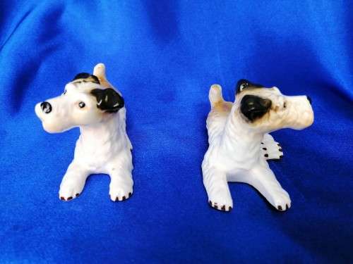 Vintage Porcelain Ceramic Scottish Terrier Scotty Dog Figurine #