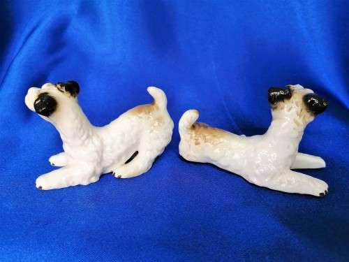 Vintage Porcelain Ceramic Scottish Terrier Scotty Dog Figurine #