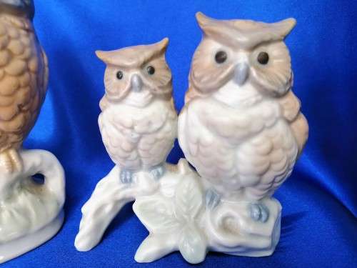 Vintage Cute Owl Figurines