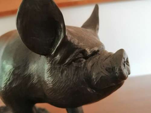 Large Model Casting Pig Statue #