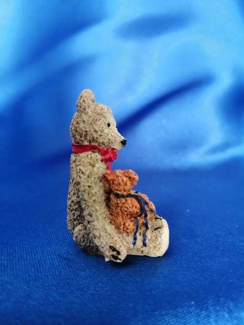 Peter Fagan Colourbox Miniatures Teddy Bear Sarah and Ted Scotland #