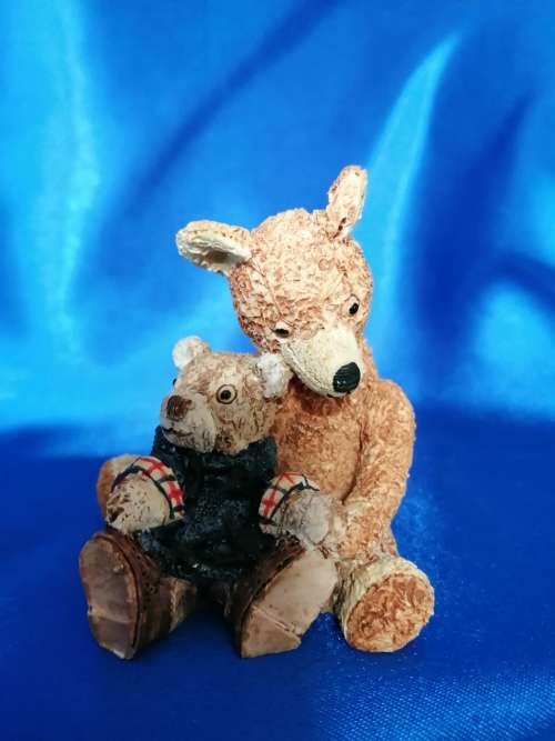 Peter Fagan Colourbox Miniatures Teddy Bear Alex and Dinkie Scotland #