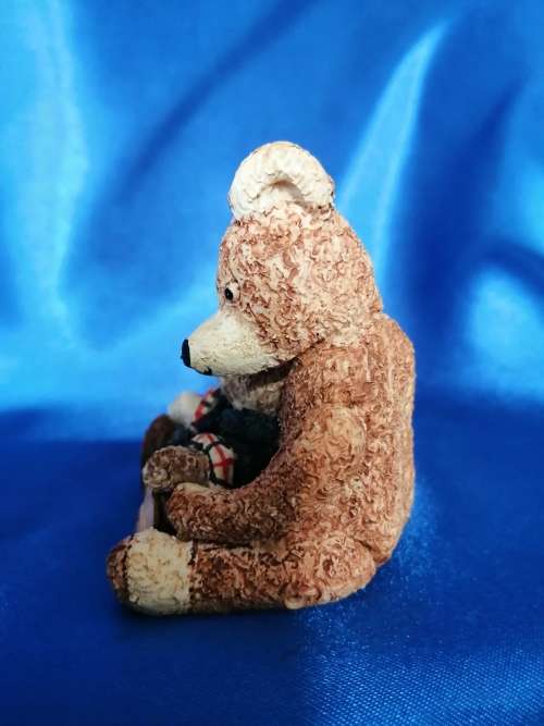 Peter Fagan Colourbox Miniatures Teddy Bear Alex and Dinkie Scotland #