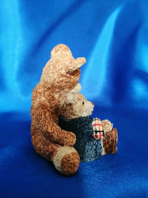 Peter Fagan Colourbox Miniatures Teddy Bear Alex and Dinkie Scotland #