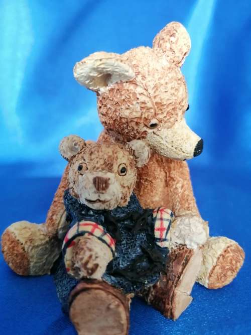 Peter Fagan Colourbox Miniatures Teddy Bear Alex and Dinkie Scotland #