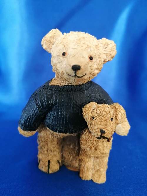 Peter Fagan Colourbox Miniatures Teddy Bear Andy and Duke Dog Scotland #