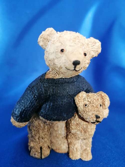 Peter Fagan Colourbox Miniatures Teddy Bear Andy and Duke Dog Scotland #