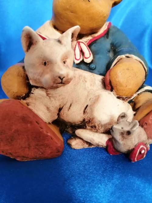 Peter Fagan Colourbox Large Teddy Big Bear and Cat Scotland #
