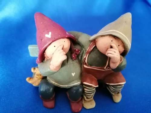 Peter Fagan Colourbox Teddy Little People Sitting on Bench Scotland #
