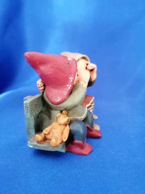 Peter Fagan Colourbox Teddy Little People Sitting on Bench Scotland #