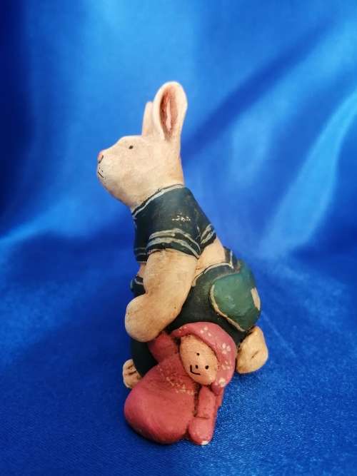 Peter Fagan Colourbox Teddy Rabbit with Doll Scotland #