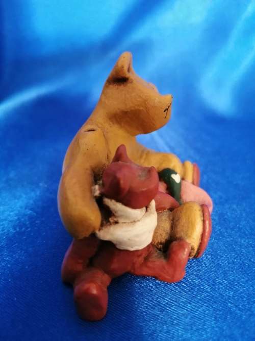 Peter Fagan Colourbox Teddy Bear Feeding baby Bear Scotland #