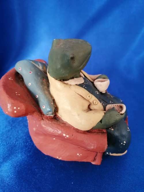 Peter Fagan Colourbox Teddy Frog in Armchair Scotland #