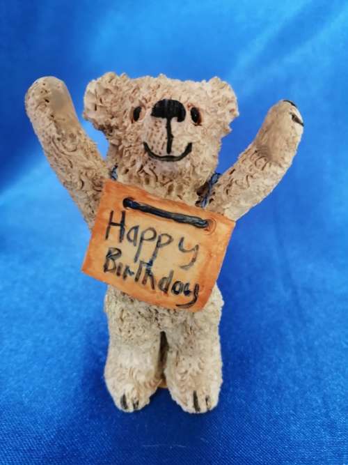 Peter Fagan Colourbox Smiley Birthday Teddy Bear Scotland