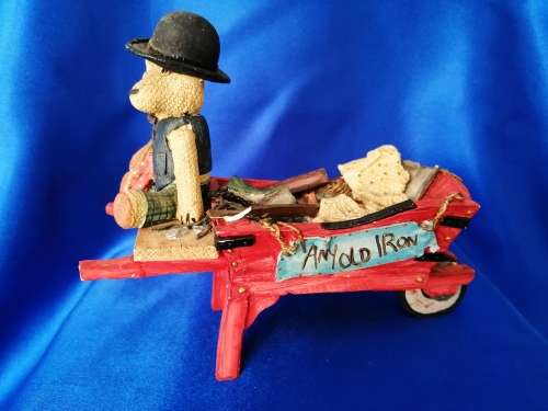 Peter Fagan Colourbox Teddy Large Bea Bear Wheelbarrow Scotland #