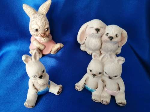 Very Sweet Ceramic 4 Rabbits