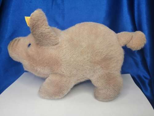 Vintage Large Steiff Jolanthe Blue Eyed Pig Plush #3810/17 #