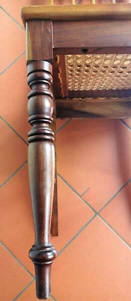 Vintage 1940`s Dining room Chairs with rattan seating   #