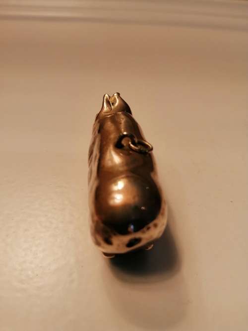 Small Victorian VESTA Match Safe chatelaine Pocket Watch Key chain Fob #
