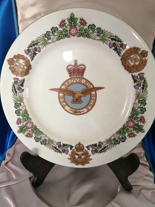 SPODE Royal Air Force 50th Anniversary Commemorative Plate - Number 3893 of 5000 #