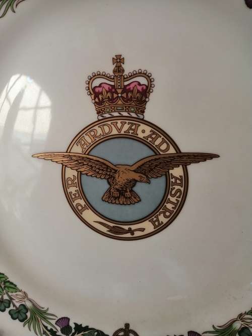 SPODE Royal Air Force 50th Anniversary Commemorative Plate - Number 3893 of 5000 #