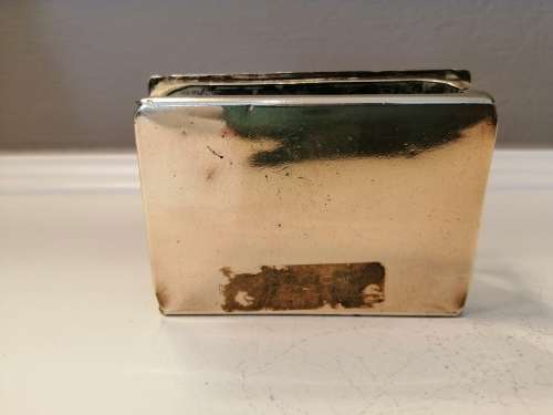 ANTIQUE REPOUSSE BRASS PIG LARGE MATCHBOX HOLDER- ENGRAVED `SCRATCH ME` #