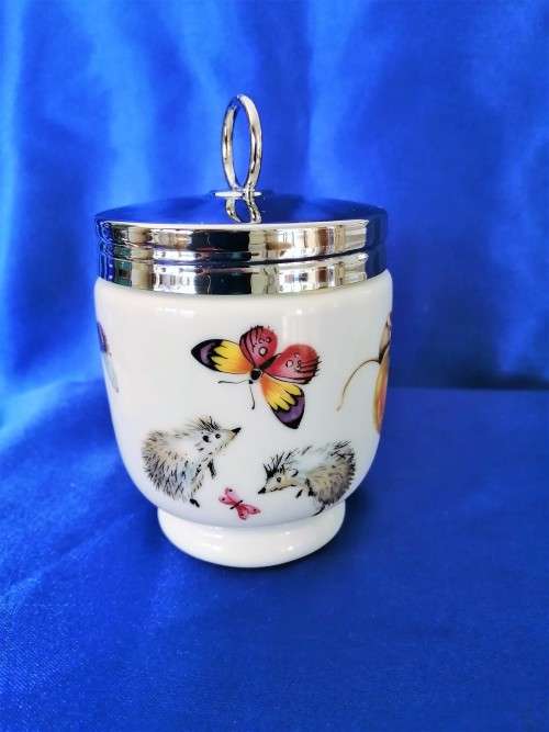 Royal Worcester Egg Coddler Skippety Tale w/ Hedgehog Porcelain England #