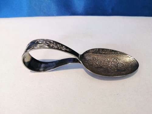 Sterling Silver Baby spoon  `This Little Piggy` Antique  #