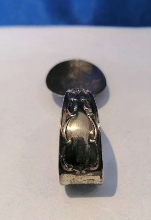 Sterling Silver Baby spoon  `This Little Piggy` Antique  #