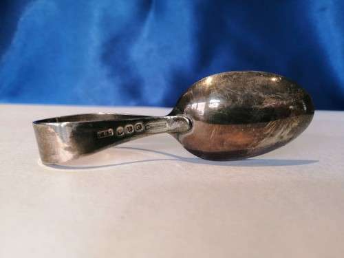 Sterling Silver Baby spoon  `This Little Piggy` Antique  #