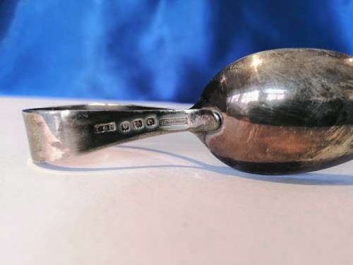Sterling Silver Baby spoon  `This Little Piggy` Antique  #