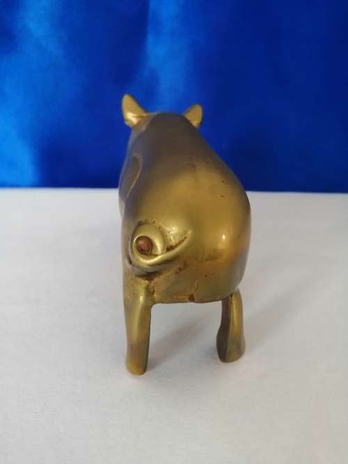 Vintage 1950`s brass pig  #