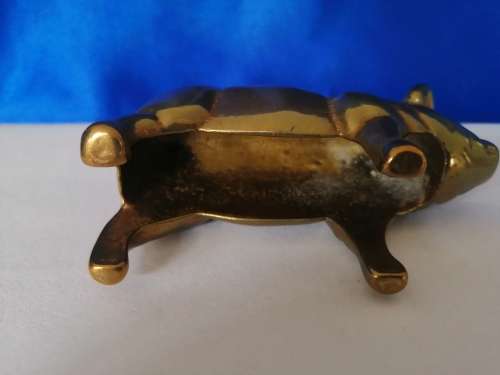 Vintage 1950`s brass pig  #
