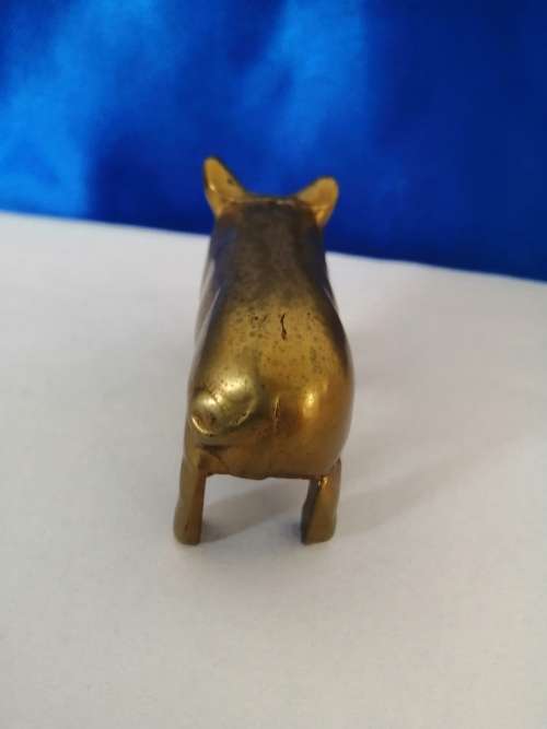 Vintage 1950`s brass pig  #