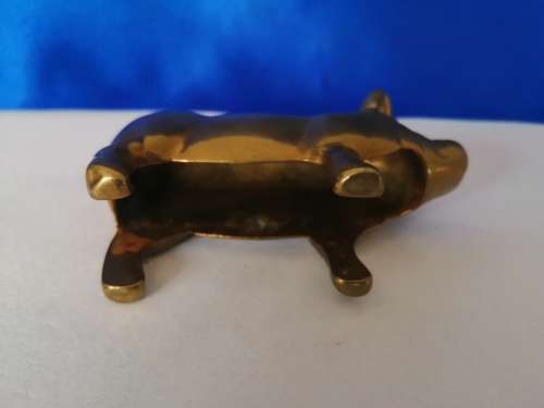 Vintage 1950`s brass pig  #