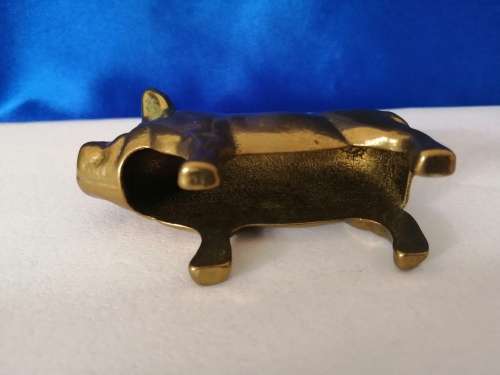 Vintage 1950`s brass pig  #