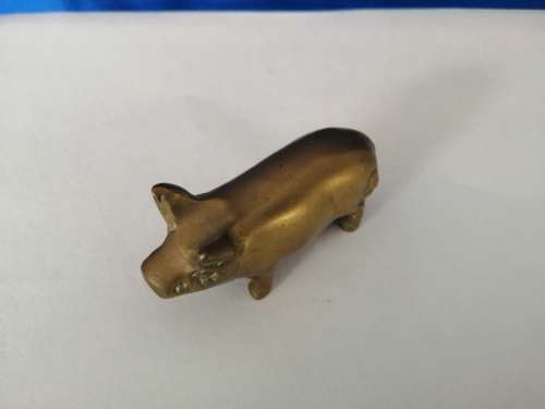 Vintage 1950`s brass pig  #