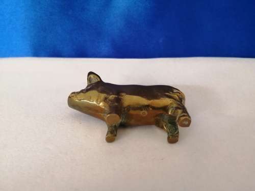 Vintage 1950`s brass pig  #